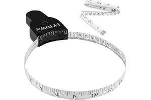 LYTOWN 2PCS Tape Measure Body Measuring Tape 60inch (150cm), Retractable Measuring Tape for Body Measurement & Weight Loss, Accurate Body Tape Measure for Fitness, Tailor, Sewing, Handcrafts, Clothes