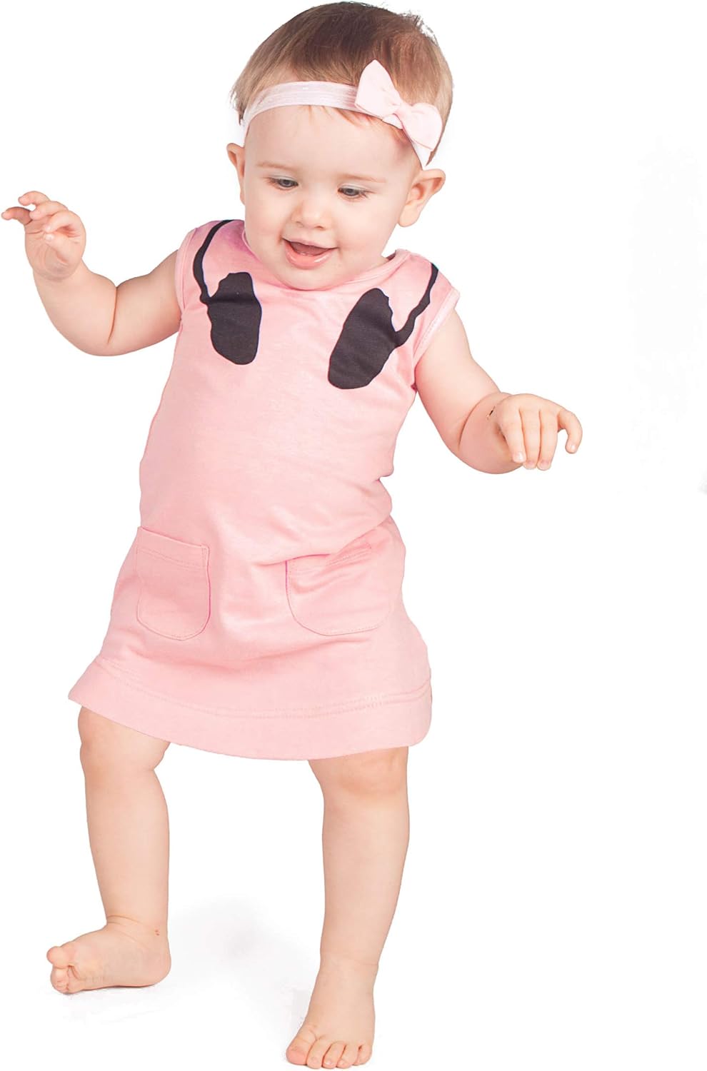 peach baby girl outfit
