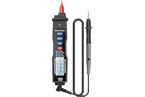 Pen Type Digital Multimeter, 4000 Counts Voltage Tester, Compact Design - Accurate NCV Detection, Backlit LCD Display, Easy O