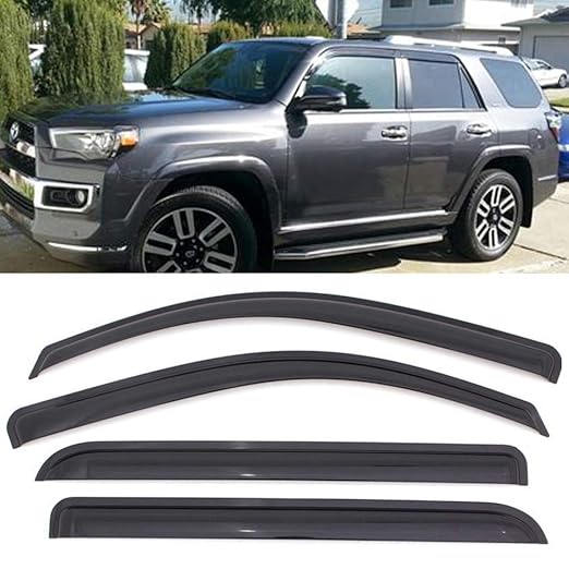 VIOJI 4pcs for 20102018 Toyota 4Runner N280 Sun Rain Guard