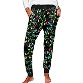 Deerose Women Christmas Pajama Pants Elastic Waist Xmas PJ Pants with Pockets