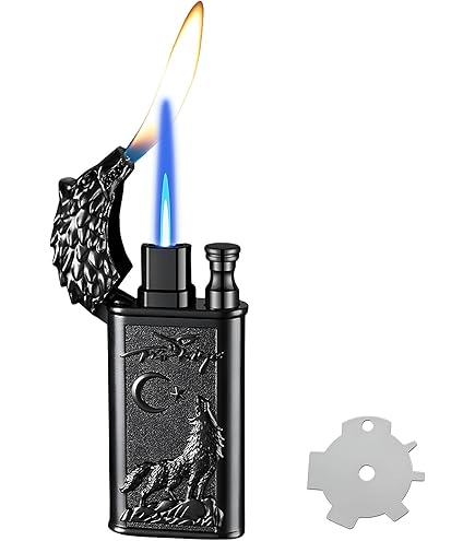 Mini Jet Torch Lighter With Visual Window - Zinc Alloy Refillable Torch Lighter (No Butane Included)