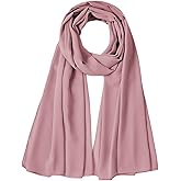 Ftoronaly Chiffon Hijab Scarf for Muslim Women Shawl Wrap for Wedding Party Evening Dress Summer Sun-proof Coverup
