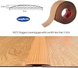 Zayejod 2M Self Adhesive PVC Floor Transition Strip Yellow Wood Grain 5cm view 2