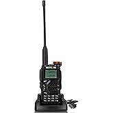 Retevis RA79 Ham Radio, Dual Band Two Way Radio, Portable Handheld AM/FM Radio, NOAA Receiver, Support Chirp, Rechargeable Wa