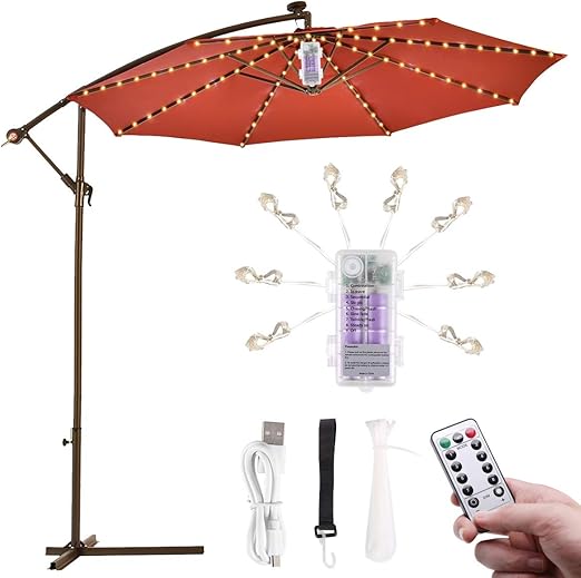 cadena de luz para sombrilla cadena de