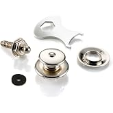 LOXX 13605 Strap Lock System for Electric Guitar/Bass (Nickel)