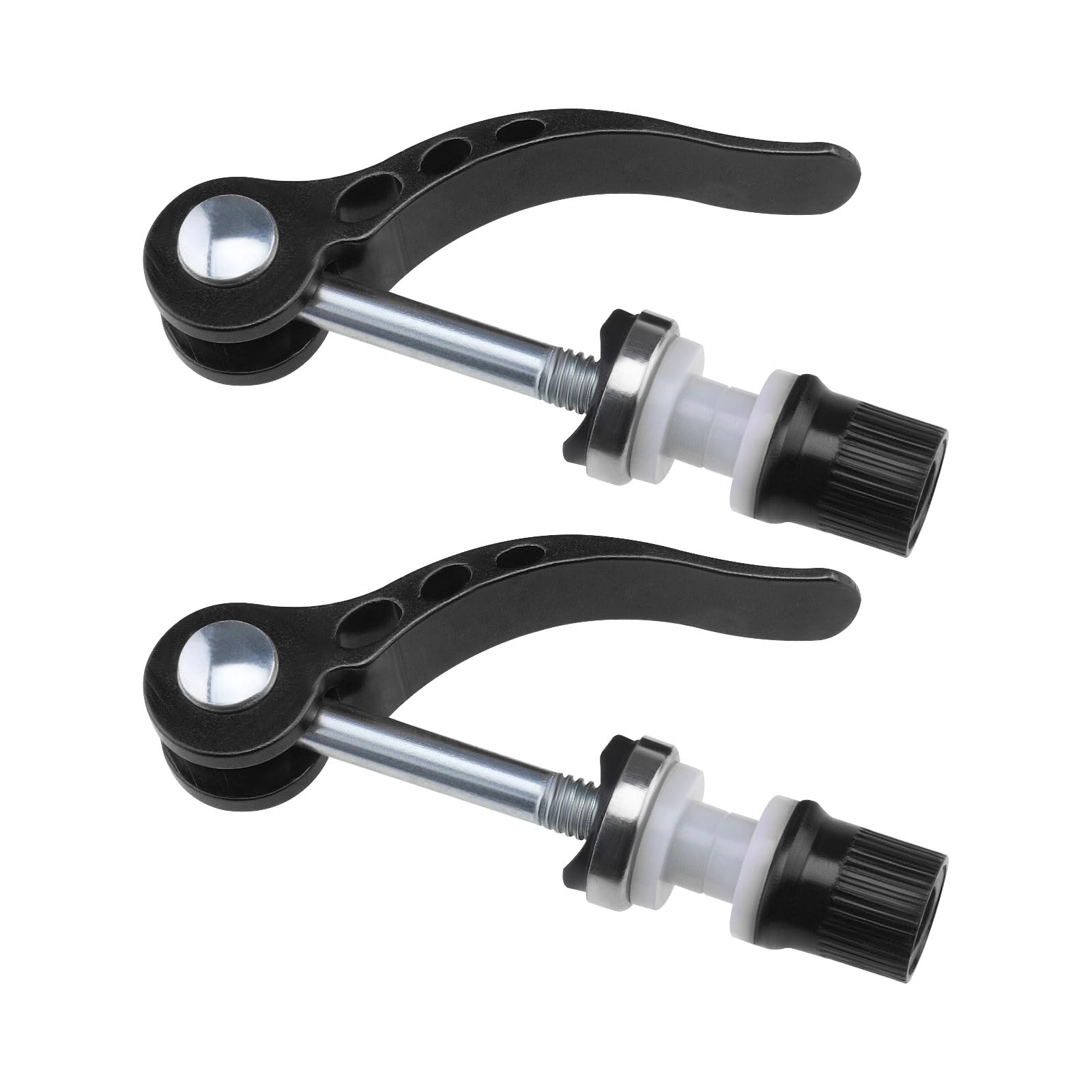 Create idea 2Pcs M6 × 65mm Bike Quick Release Seatpost Clamp Bicycle Seat Bolt Tube Lengthen Lock Nut Saddle for Road Bike Mountain Bike, Black