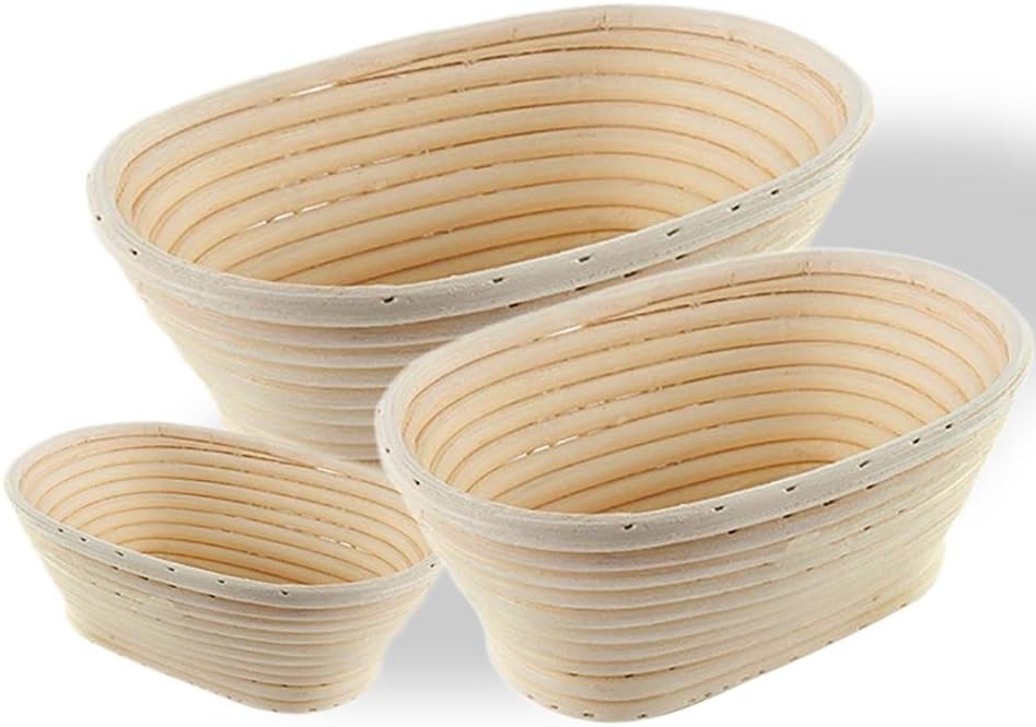 Cestino Per Lievitazione Del Pane In Rattan Intrecciato A Mano - Ciotola Rotonda Per La Panificazione Artigianale - Ideale Per Impasti Lievitati E Pane Fatto In Casa