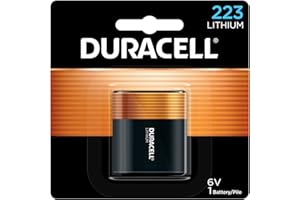 Duracell 223-6V Lithium-Battery, 1 Count Pack, 223 6 Volt High Power Ultra Lithium-Battery, Long-Lasting for Video and Photo-Cameras, Lighting Equipment, and More
