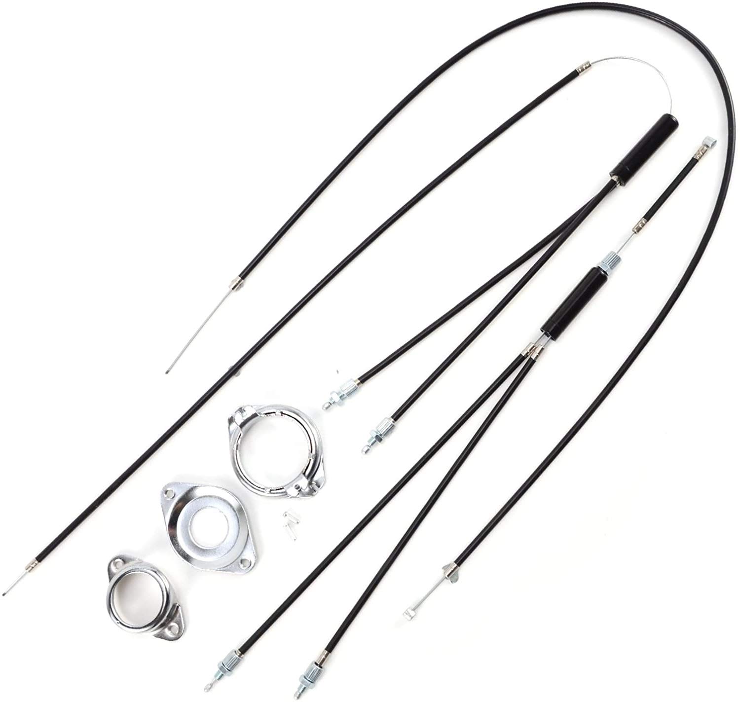 BMX Gyro Mountain Bike Brake Cables Front + Rear, Upper + Lower Spinner Rotor Cable Rotor Set Comaptible