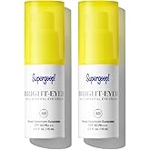 Supergoop! Bright-Eyed Mineral Eye Cream - 0.5 fl oz, Pack of 2 - SPF 40 PA+++ Hydrating & Illuminating Mineral Sunscreen - Under Eye Cream for Dark Circles & Puffiness - Revives Tired Eyes