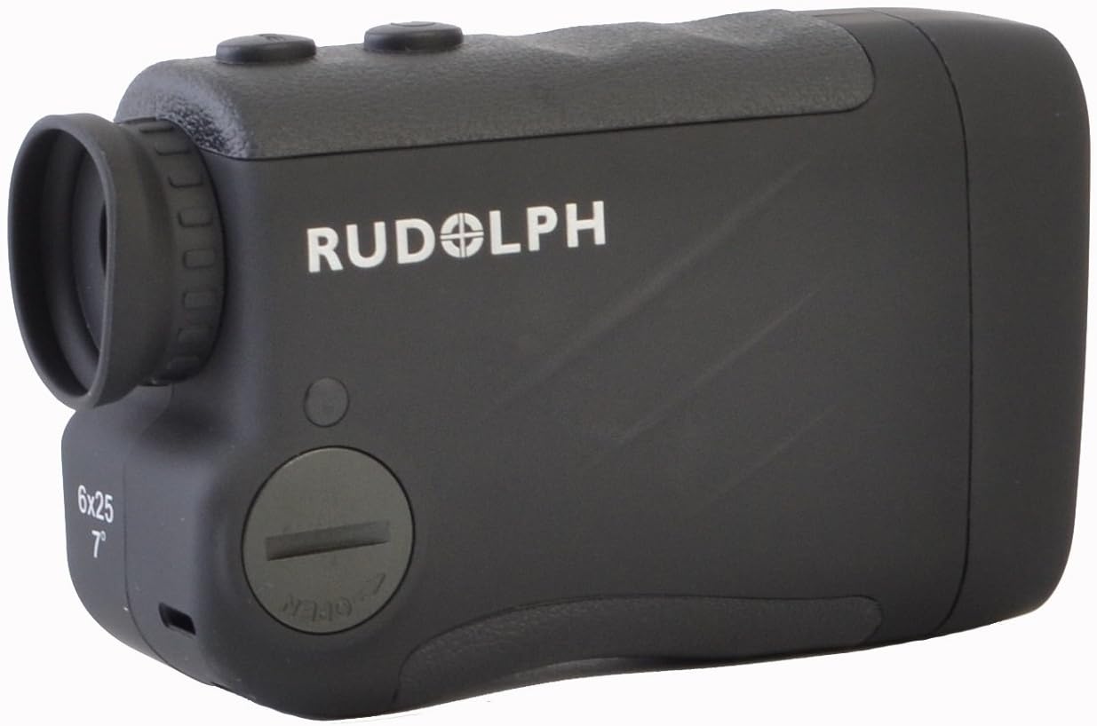 Rudolph Optics 5-700 Yard Rangefinder, 6 x 25mm, Black