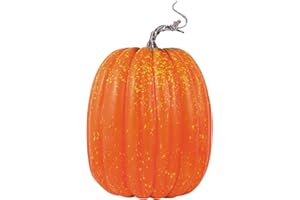 YIICIOVY Large Fake Pumpkins for Decorating Big Decorative Foam Pumpkins for Fall Decor, Artificial Plastic Pumpkins Perfect for Halloween Decor Thanksgiving Table Decor (Yellow, 21cm*15cm)