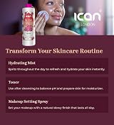 Ican London Natural Rose Water 500ml Pure Skincare Toner Aromatherapy Mist view 4