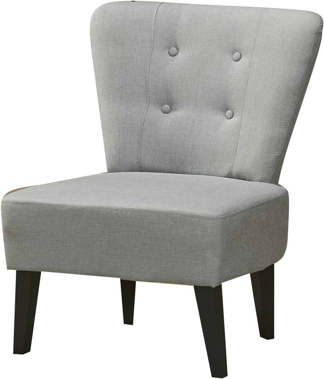 Meubletmoi Sessel Stil Steinfrosch grau Schlankheitsgel