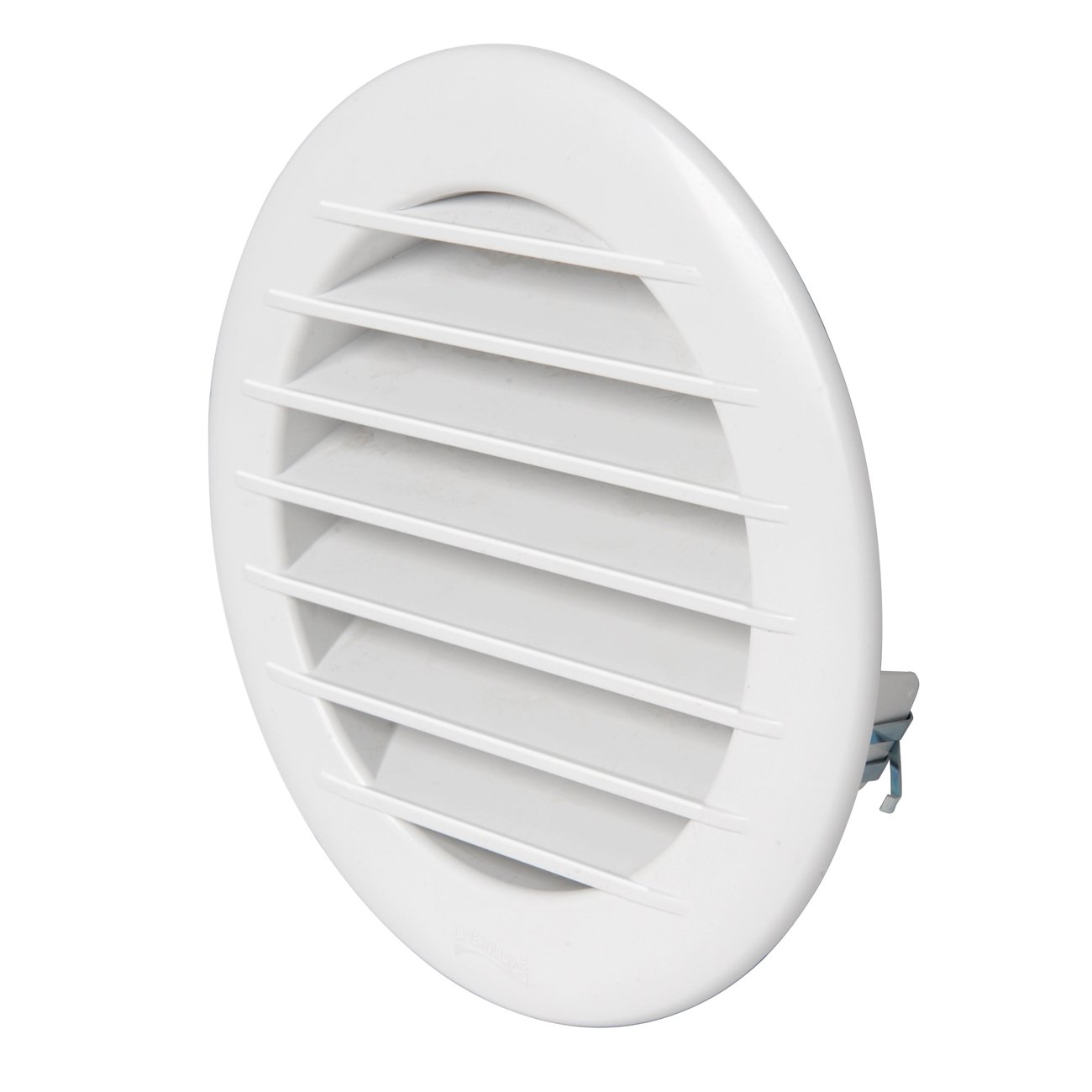 La Ventilazione TET12RB Ventilation Grille Plastic Aesthetic Round Recessed Diameter 155 mm, White