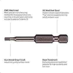 VEGA 2mm Hex Screwdriver Bits. Professional Grade