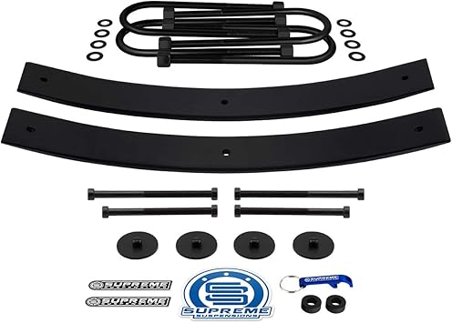 Amazon Com Supreme Suspensions Rear Leveling Kit For 1997 2012 Ford Ranger 1 5 2 Rear Suspension Lift High Strength Steel Add A Leaf Kit Short 21 Round Bend U Bolts 4wd Automotive