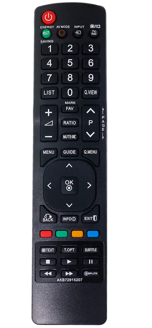 VINABTY AKB72915207 Replace Remote Control For LG 42LD420 19LE5300 22LE5500 26LD320H 22LD350C 55LE7500 55LE8500 37LD325H 37LD333H 37LD340H 47LD450 47LD650 47LE5350 47LE5400 47LE7300 47LE7500 55LE5500