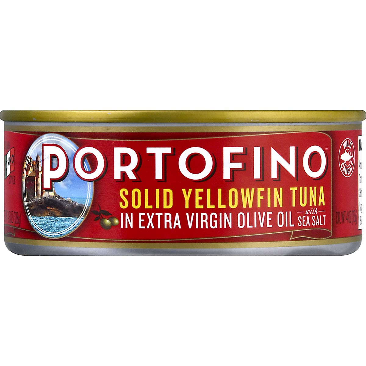 Portofino Solid Yellowfin Tuna In Extra Virgin Olive Oil 4.5oz Can