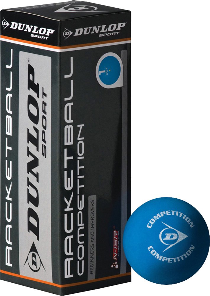 CreativeMinds UK Multi Pack Of Dunlop Competition Racketball Balls 3 Ball Pack