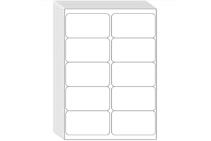 MPRT 2" x 4" Shipping Address Labels 500 Label Stickers Paper for Laser & Inkjet Printer 10 per Page Printable Mailing Labels