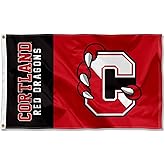 College Flags & Banners Co. SUNY Cortland Red Dragons Logo Large Grommet Banner Flag