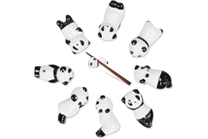 SINGOMON 8PCS Cute Panda Chopstick Holder Panda Chopsticks Holder Ceramic Chopsticks Holders Chopstick Rests Chinese Panda Sp
