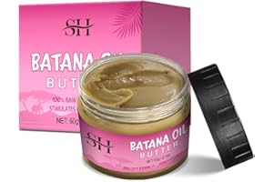 gowwim Batana Oil Pure,100% Batana Oil for Hair Growth Dr Sebi,Veganic Natural Hair Growth Oil Repair Damaged Hair,Effective Against Regional Alopecia,Promote Hair Regrowth,60g,2.1Oz.