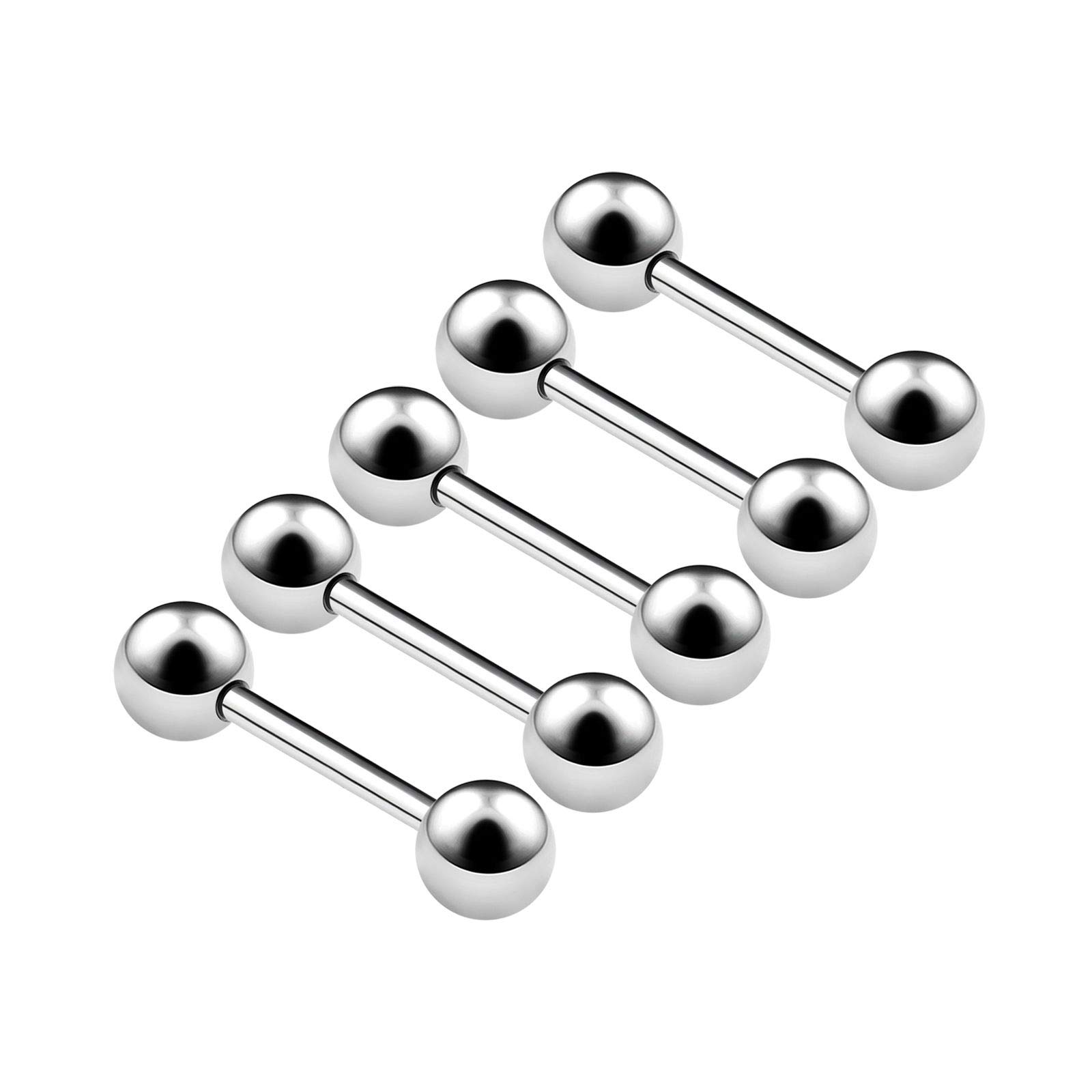 5PCS Stainless Steel Barbell Rings 20g 5/16 8mm 3mm Ball Daith Cartilage Tragus Helix Earrings Rook Piercing Jewellery 4845