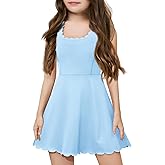 Batermoon Girls Athletic Tennis Dress with Shorts Kids Workout Exercise Golf Skirts Dresses with Pockets
