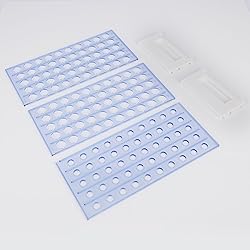 Labasics Test Tube Rack, 3-Tier Detachable Blue