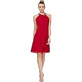 S.L. Fashions Womens Jewel Halter Sheath Dress (Petite and Regular)