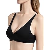 Deep V Bra Comfort Push Up Bras No Underwire Seamless Soft Wireless Bralette Full Coverage Sport Everyday Bra