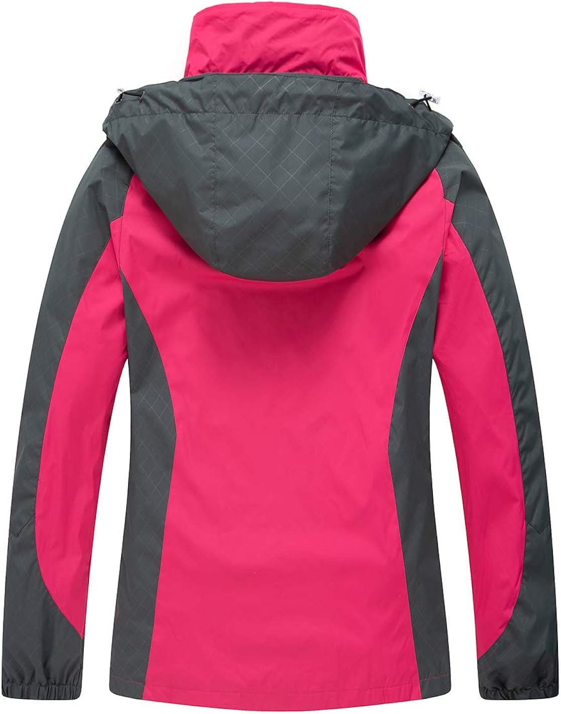 Diamond Candy Womens Rain Jacket Waterproof with Hood Lightweight Hiking Jacket : Clothing
