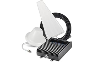 SureCall Fusion5s 2.0 Cell Phone Signal Booster for Home & Office up to 10000 sq ft, Yagi Dome Antennas, Multi-User, 5G/4G LTE, Boosts Verizon, AT&T, Sprint, T-Mobile, FCC Approved, USA Company