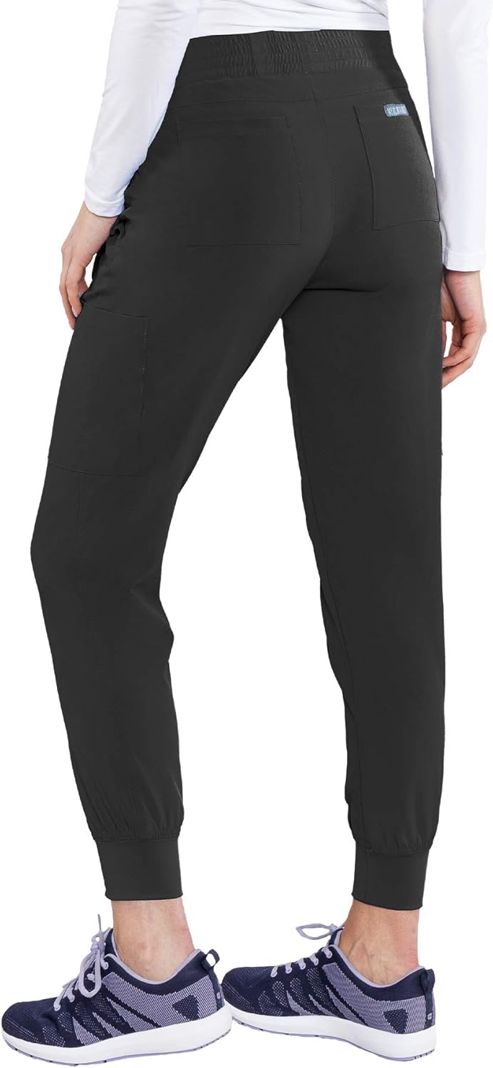 Med Couture Women's Energy Smocked Waist Jogger Pant: Clothing
