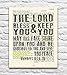 The Lord Bless You and Keep You, Numbers 6:24-26, Christian Art Print, Unframed, Vintage Bible Verse Scripture, Blessing Prayer Wall and Home Decor Poster Gift, 8x10 Inches