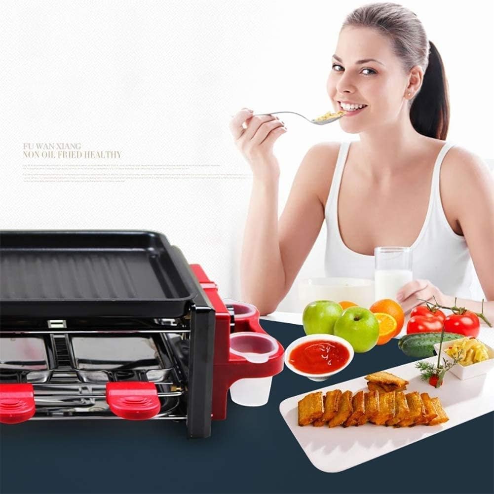 review ZHLFDC Separable Design Double Oil Drain Electric Grill, 1800w Barbecue Grill, Smoke-Free Design Big Capacity,Easy to Clean Design,220v,60 cm L X 21.5 cm W X 12cm H