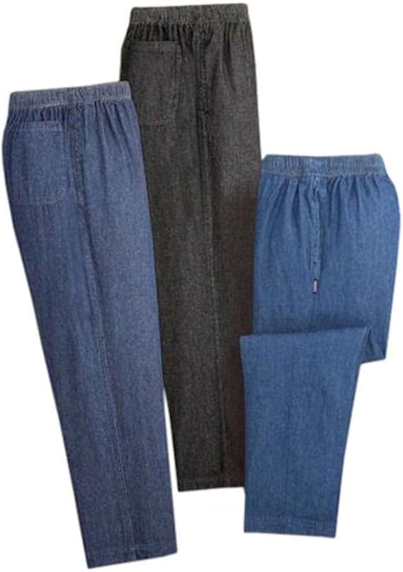 Amazon 15 春夏モデル Nepuca ネプカ デニムイージーパンツ３色組 Npy 股下69cm L ロングパンツ 通販