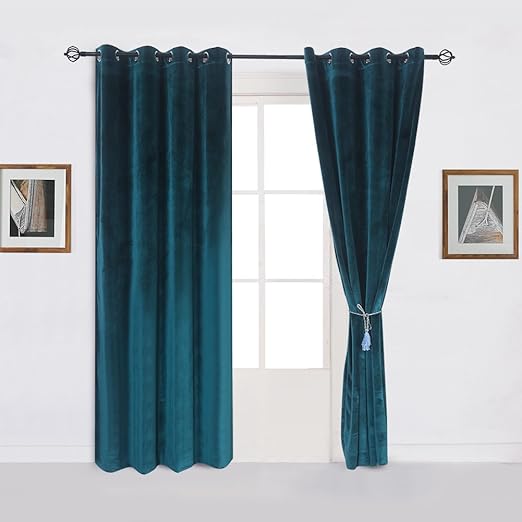 Amazon Com Cherry Home Super Soft Luxury Velvet Texture Curtains