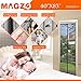MAGZO Magnetic Screen Door Fit Door Size 40 x 82 Inch, Screen Size 42