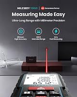 MiLESEEY 120M Laser Measure, 229ft Digital Tape Measure with Auto Angle view 2