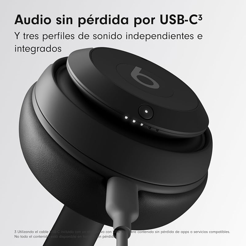 Studio Pro - Auriculares inalámbricos Bluetooth con cancelación de Ruido - Audio Espacial Personalizado, Sonido USB-C sin pérdida, compatibilidad con Apple y Android - Negro