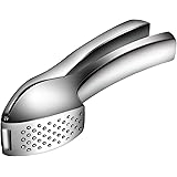 Garlic Press Crusher and Mincer with Sturdy Construction - Professional Food Grade, Rust proof, Easy to Squeeze and Easy to C