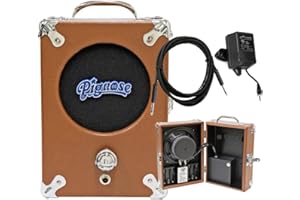 Pignose Legendary 7-100 Portable Guitar Amplifier with Tonebird Bundle Featuring AC Power Supply, Cable, Can Operate on Batteries - Brown Tolex Finish BR