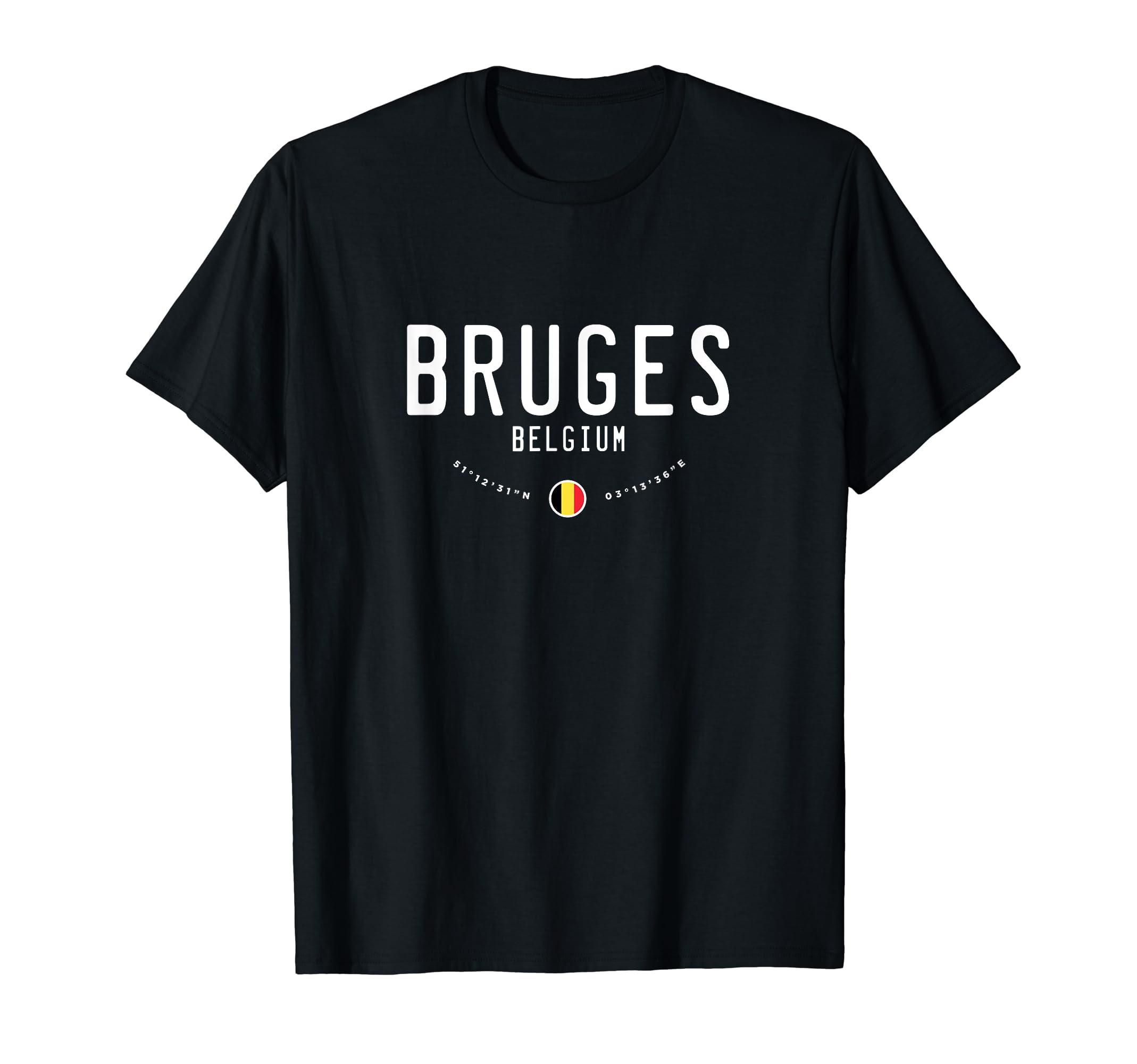 Bruges Belgium Flag T-Shirt