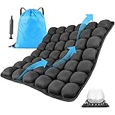 VSDFAW Travel Cushion, Comfortable 3D Air Cell Seat Cushion, Portable and Adjustable Air Inflatable Pressure Relief Seat Cushion for Car,Office Chair,Wheelchair and Tailbone Pain Relief