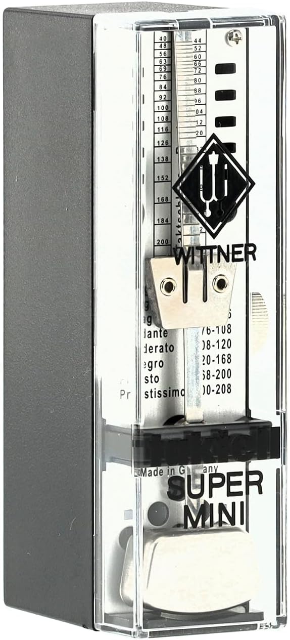 Wittner Metronome Taktell Super-Mini 880 Black Plastic Winding Germany